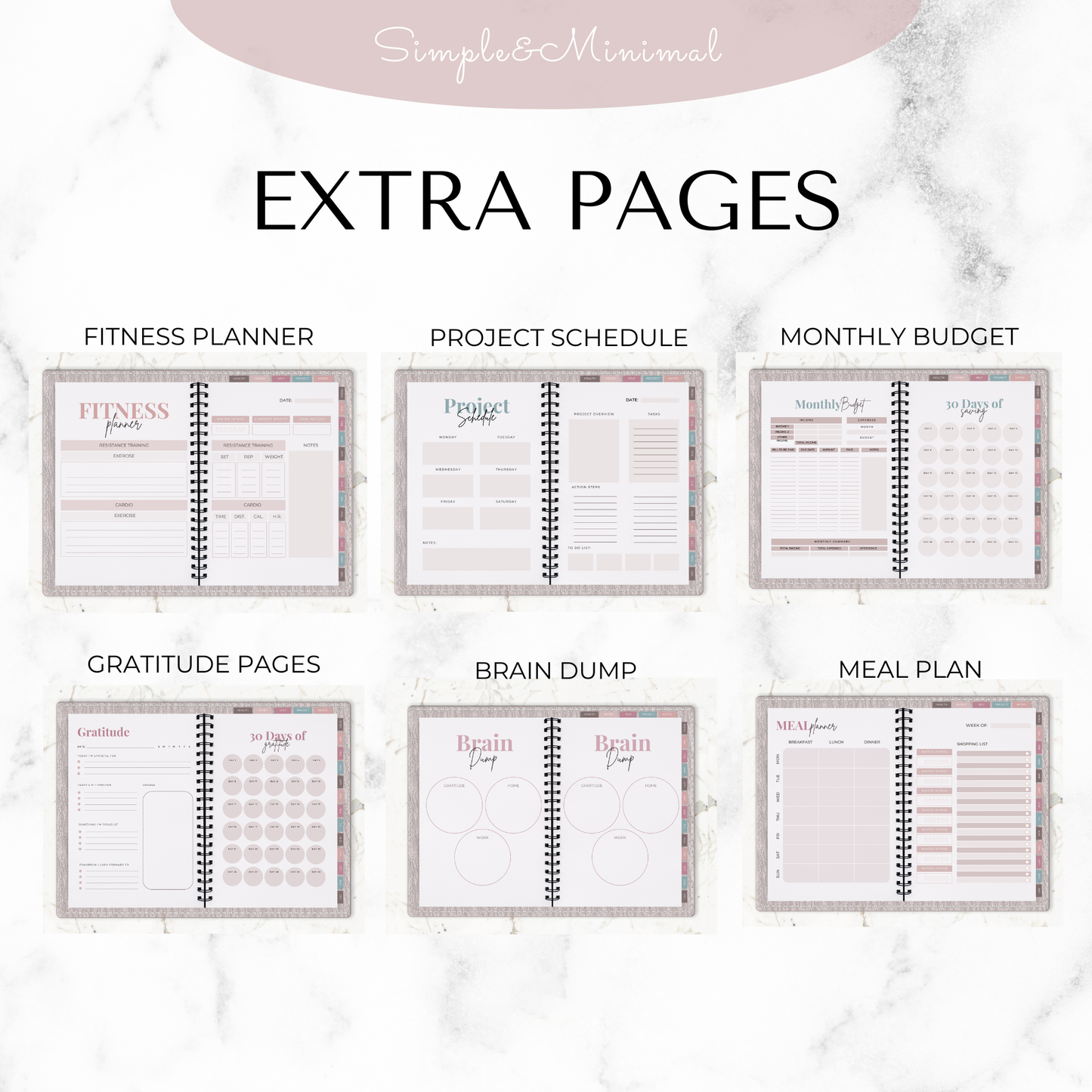 Undated Digital Planner Goodnotes, Digital Planner for Ipad