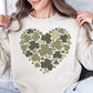 Shamrock Heart PNG, St. Patrick’s Day Clover Heart Png, Clover Leaf Png