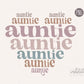 Auntie Png, Aunt PNG, Auntie Sublimation PNG, Stacked Auntie sublimation PNG