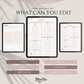 ADHD Planner, PLR Digital Planner, Editable Canva Planner