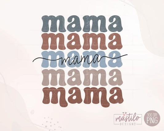 Boy Mama Boho Distressed Stacked png, Sublimation designs