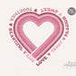 Retro Heart Sublimation Png, Valentines Sublimation Designs, Retro Lines PNG