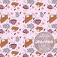 Pumpkin Spice Seamless File, Fall Seamless Pattern, Fall Fabrics Seamless Files