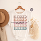 Blessed Mama Png, Mama Sublimation PNG, Stacked Mama sublimation PNG