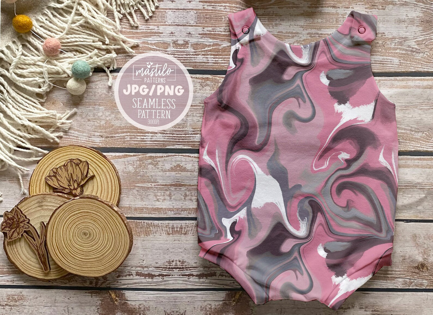 Liquid Marble Seamless Pattern, Groovy Boho Pattern, Retro Fabric Pattern Design