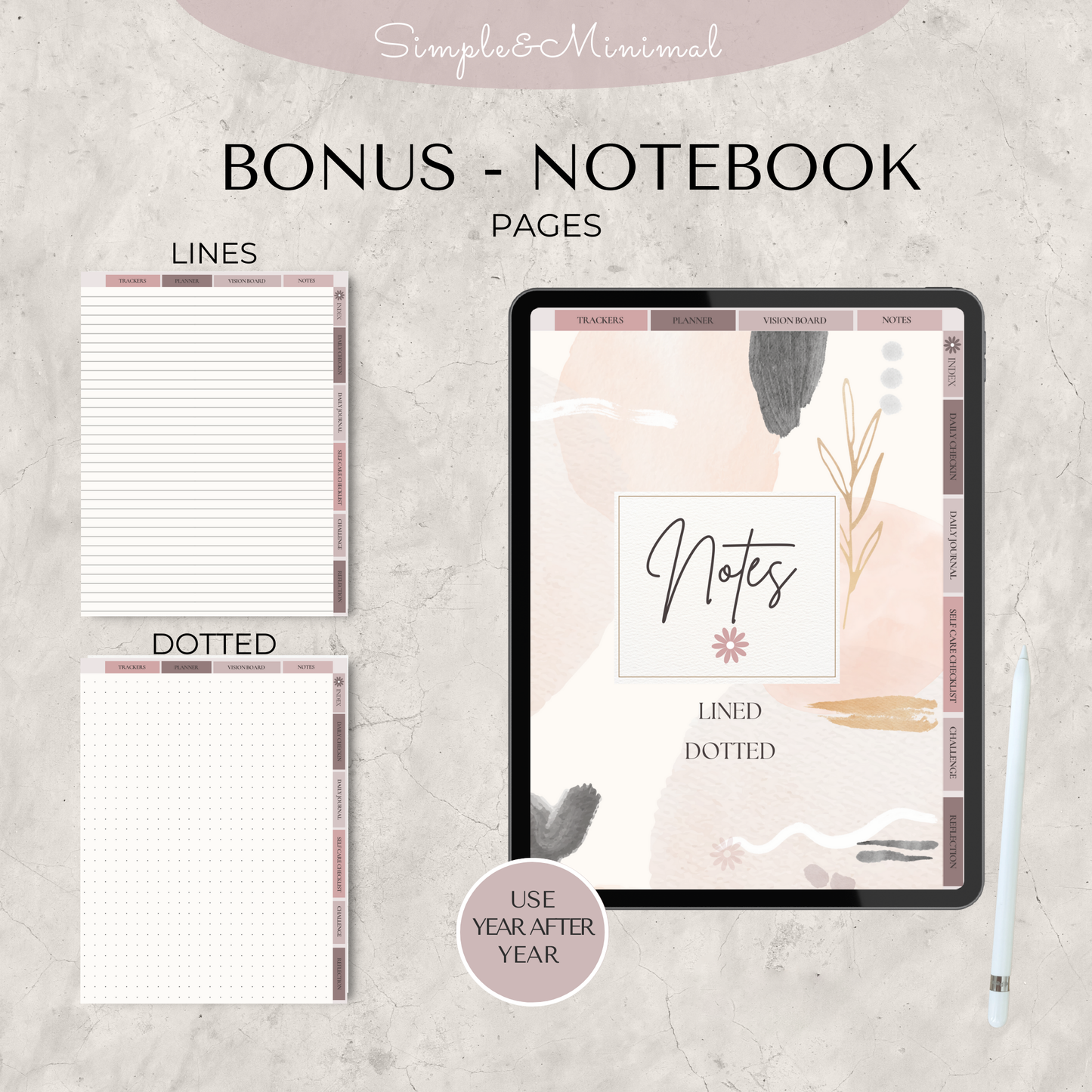 Self Care Planner, Digital Journal, GoodNotes Planner