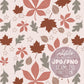 Fall Leaves Pattern, Fall Seamless Pattern, Fall Leaves Png, Fall Fabrics Seamle