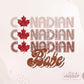 Canadian Babe Png, Canada Day Png, Distressed Flag